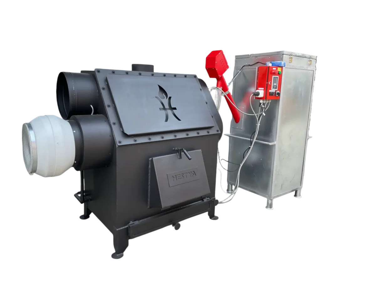 Generatoare aer cald pe combustibil pelet 30kw 50kw 70kw