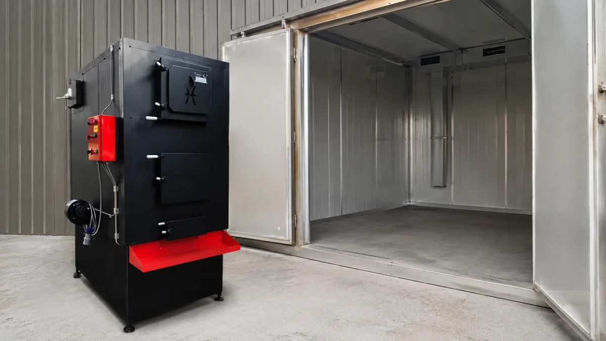 generator de aer cald pentru camera de uscare si procese industriale cu aer cald fortat